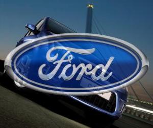 Puzzle Ford λογότυπο. ΗΠΑ μάρκα αυτοκινήτου